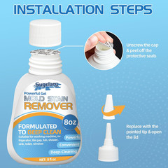 Mold Stain Cleaner Gel, 8 Fl Oz All-Purpose Gel for Home Use on Washing Machine