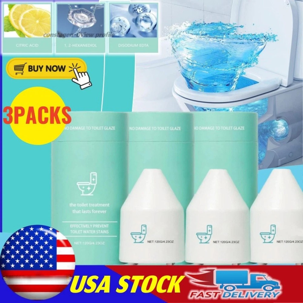 3X Crazy Clean Pro Toilet Bowl Cleaner, Crazy Clean Toilet Cleaner 120g
