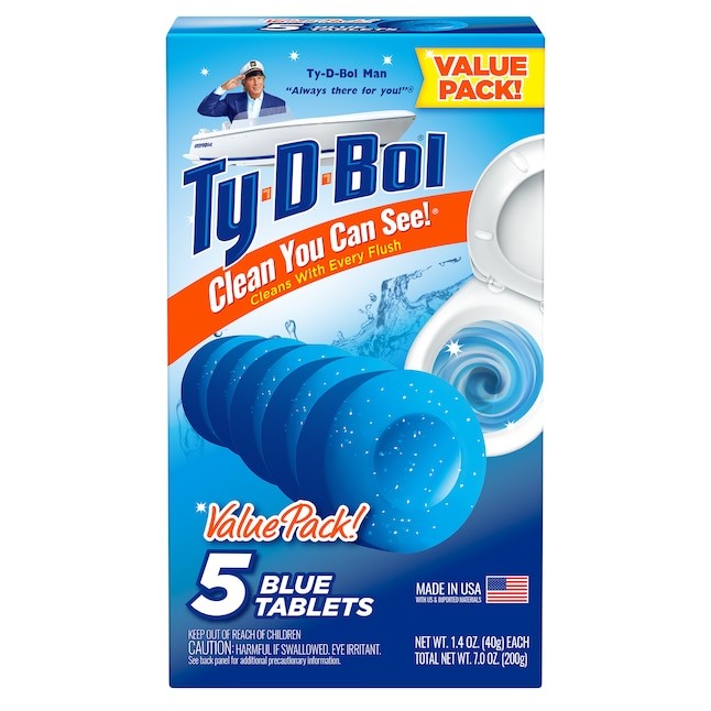 Ty-D-Bol 5 -Count Unscented Tablets All-Purpose Cleaner
