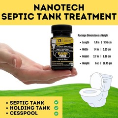 Septic Tank Treatment Capsules | 1 Year Supply – 12 Capsules | Eco-Friendly Nano