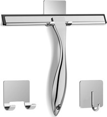 Stainless Steel Shower Squeegee 10in Glass Window Bathroom Cleaner Tile Wall Car