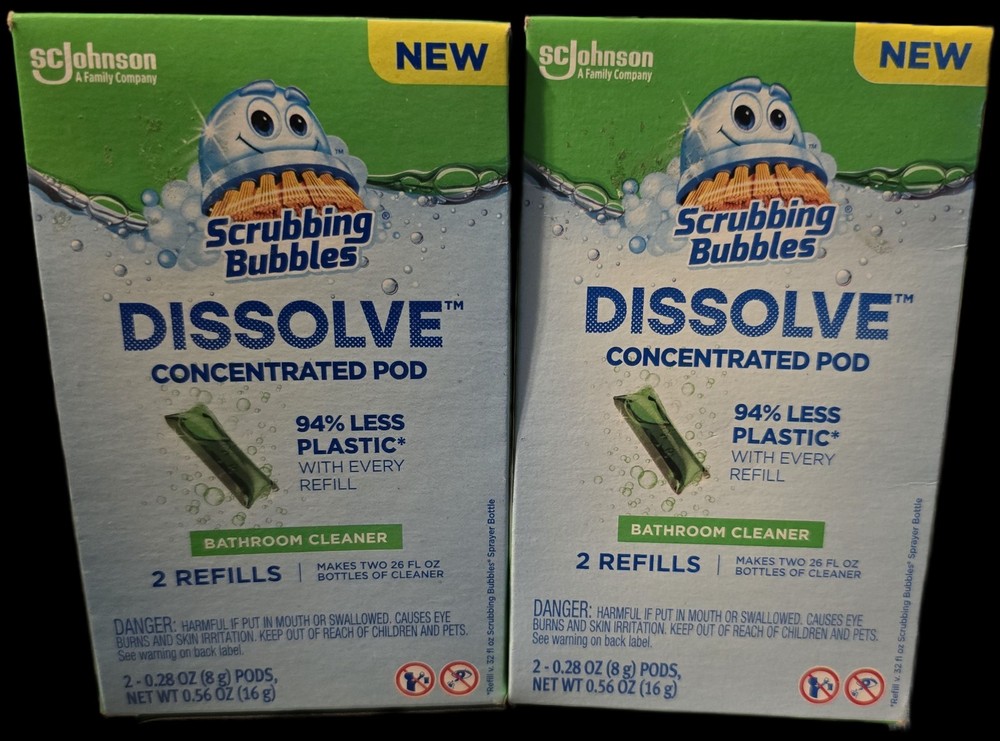 4-Pack of Scrubbing Bubbles Dissolve Concentrated Pod Bathroom Cleaner (2 Boxes)