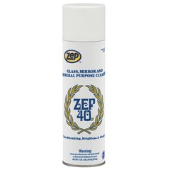 Zep 40 LV Non-Streaking Cleaner Aerosol – 18 oz (Case of 12) 322901