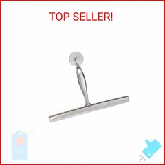 iDesign Zia Metal and Plastic Bathroom Squeegee for Shower, Glass Doors, Floors,