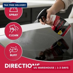Weiman 2-Pack Cooktop Cleaning Spray & Microfiber Cloth – Cooktop & Oven Cleaner