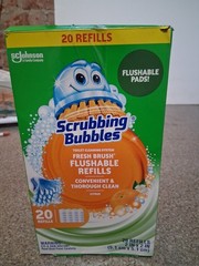 SCJohnson Scrubbing Bubbles Citrus Flushable Refills – 20 refills