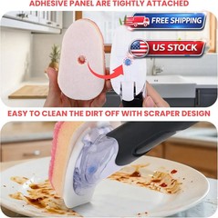 Dish Wand Scrubbing Brush Replacement Heads Pink 10 Pack Soap Dispensing Sponge