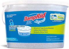 Damprid Moisture Absorber Hi-Capacity Bucket, 4 Lb., Fragrance Free, for Fresher