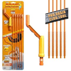 Pro Drain Weasel Sink Snake Cleaner with New Molded Tip – 18″ – Drain 5 pk