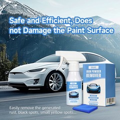 Iron Powder Remover, Rust Remover For Car Painted Tire Polishing 120ml