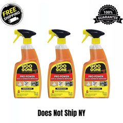 (3 Pack) Goo Gone Pro-Power Heavy Duty Adhesive Remover Spray Gel 24 oz Citrus