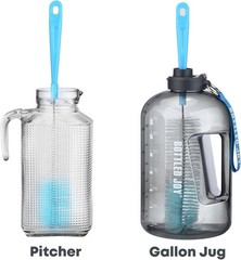 Extra Long 16-Inch Bottle Cleaning Brush Set for Safe & Easy Bottle Care