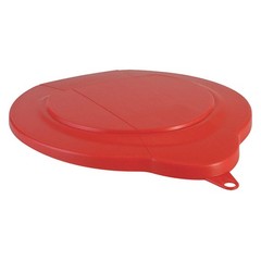VIKAN 56894 Pail Lid,Red,9 3/4 in Diameter 31CF55