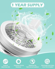 Uproot Clean Washing Machine Cleaner Tablets – 24 Pack for a 12 Month Supply. Fo