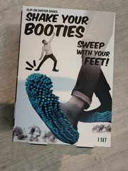Shake Your Booties Slip On Duster Shoes One size fits most Brand New Sealed Box