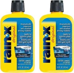 Rain X Original Windshield Treatment Glass Water Repellent 3.5 Fl Oz Pack of 2