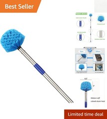 Bendable 8FT Cobweb Cleaner with Extendable Pole for Indoor and Outdoor Use