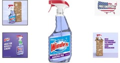 Ammonia-Free Glass Cleaner with Leak-Proof Design – 23 Fl Oz Crystal Rain Scent
