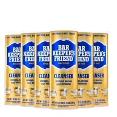6 Pack of BAR KEEPER FRIEND All Purpose Bathroom Kitchen Cleaner & Polish 21 oz