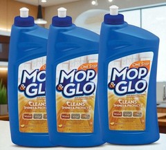 3 Mop & Glo Multi-Surface Floor Cleaner, 32oz, Shines & Protects Floors