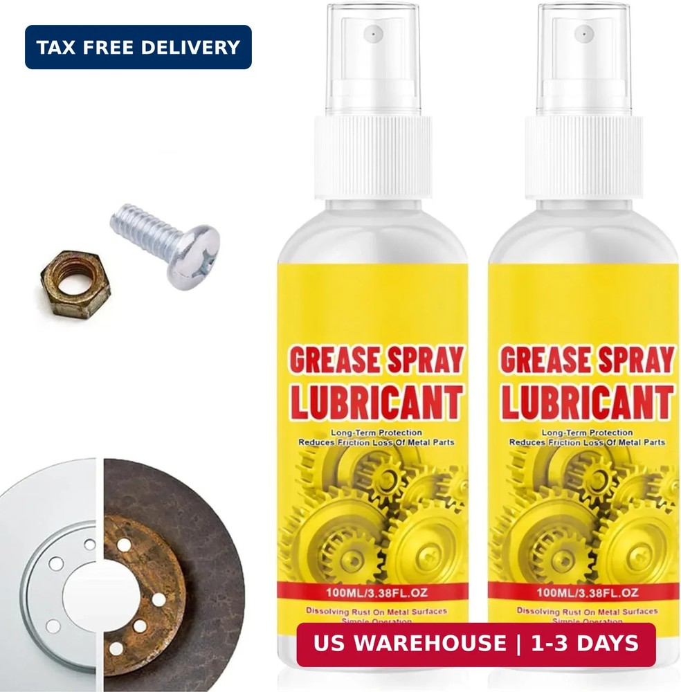 2PCS Anti-Rust Lubricant Spray & Rust Remover, Rust Remover Spray for Metal, Mul