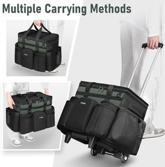 Durable 900D Oxford Fabric Cleaning Caddy with Wheels – Housekeeper’s Companion