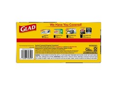 GLAD 70359 Trash Bags ForceFlex Plus 30 gal Drawstring 25 pk 0.9 mil Black