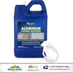 Low Odor Aluminum Cleaner for Boats & Furniture with Convenient Sprayer – 64 Oz