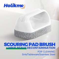 7 Pack Deep Cleaning Brush Set, Scrub Pads with Scraper Tip for Pool Walls, Bath