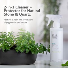 MORE Stone & Quartz Cleaner + Protector – Water-Based Surface Spray – Granite…