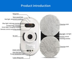 80W Home Hotel Automatic Cleaning Tool Smart Remote Control Window Cleaner Robot