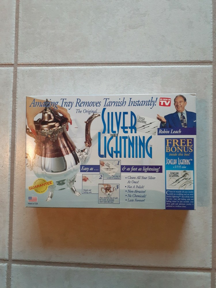 Silver Lightning Removes Tarnish from Sterling Silver, Silver Plate, Gold,…