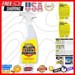 Professional-Grade Mildew & Mold Stain Remover + Cleaner – Instant Contact St…