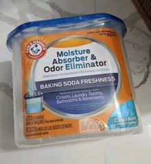 Arm & Hammer Moisture Absorber Odor Eliminator 14 oz Tub x 3 Baking Soda Clean