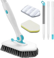 Tub Tile Scrubber Brush 3 in 1 Cleaning Brush 36-50 Inch Adjustable Telescopic