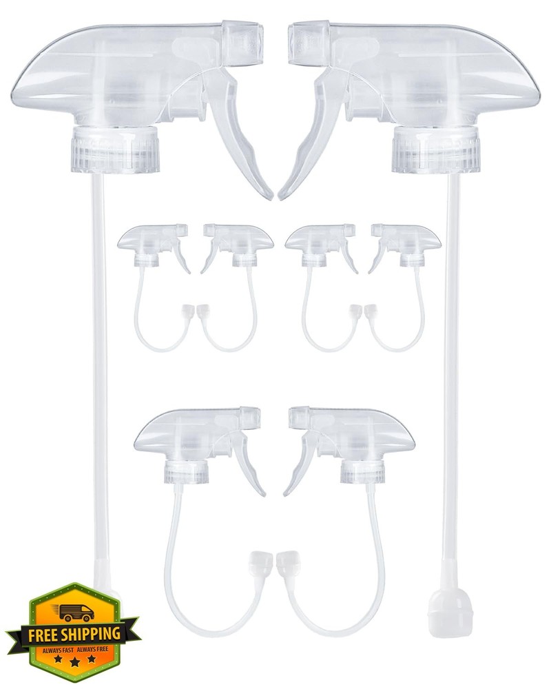 TERESRY 8 Pack 360° Spray Nozzles for 8oz 16oz Bottles Mist
