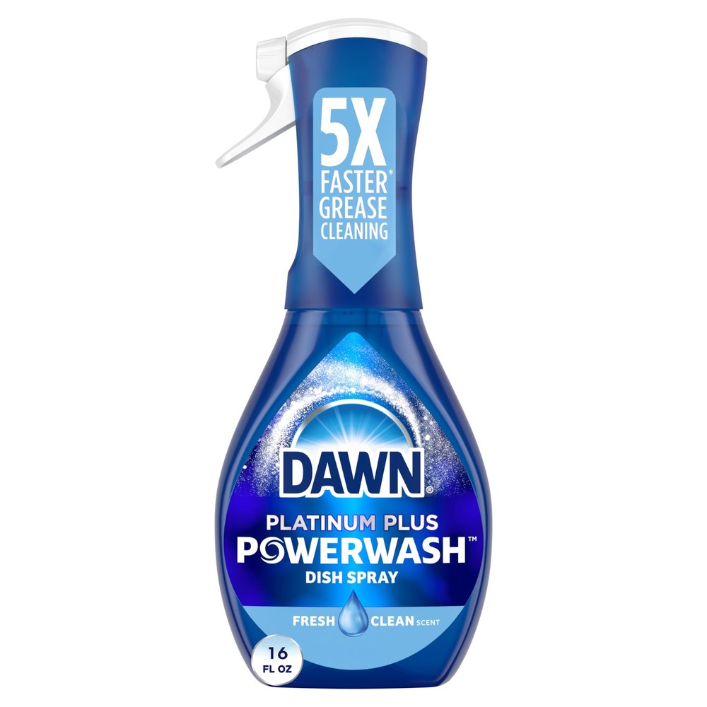 Platinum Powerwash Dish Spray, Dish Soap, Fresh Scent, 16 Fl Oz