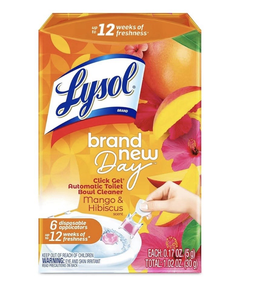 Lysol Click Gel Automatic Toilet Bowl Cleaner, Toilet Gel Stamp, Toilet Freshene