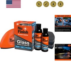 Glass Restore & Repel Kit, Two Step Regimen for Car Windshield, Includes Poli…