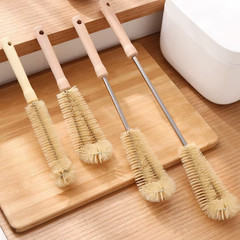 Kitchen Cleaning Tools Drink Bottles Glass Scrubbers Cleaning Brush Wooden Bottl