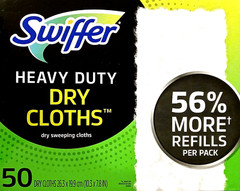 Swiffer Heavy Duty Dry Sweeping Cloths (50 dry cloths)