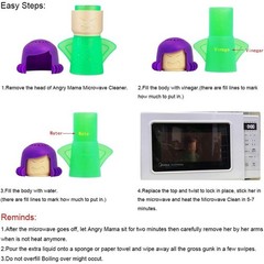 Angry Mama Microwave Cleaner Non Toxic Steam Cleaning Easy Kitchen Tool New