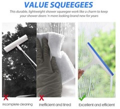 Window Mirror Car Windshield Squeegee Shower Glass Wiper Kitchen House Clean US