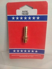 Hose Barb Male Marine 5/16 Inc,No M-273C, United States Hdw Mfg/U S Ha