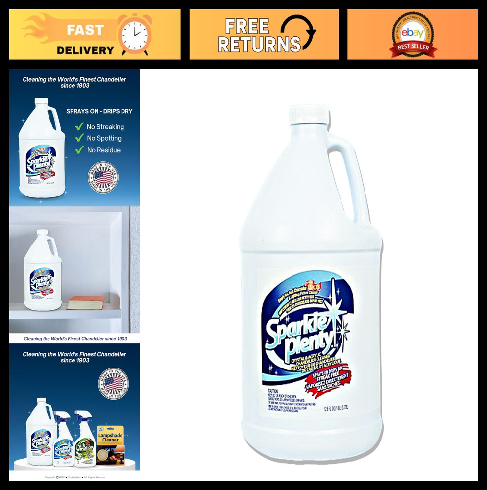 Chandelier Cleaner Spray – Drip Dry, No Wipe, Streak-Free Dust Remover for Cryst
