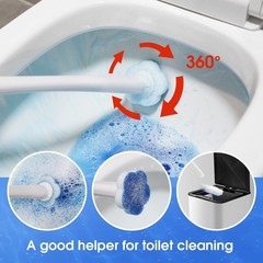 Disposable Bowl Brush with 40 Wand Refills, Bowl Cleaner Wands, Cleaning Syst…