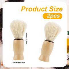 2Pcs Furniture Salve for Leather, Wooden Furniture Oil Brush with Comfortable Ha