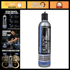 Multi-Purpose Metal Polish Liquid 16oz – Tarnish Remover for Aluminum, Chrome, B