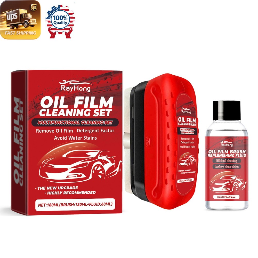 Window Glass Cleaner Set – Crystal Clear Anti Rain Decontamination 🚗