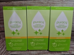 3x Puracy Plant Based Surface Cleaner Concentrated Refill Packets